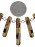 Multicolor Southwest Genuine Sterling Silver Necklace And Earrings Set CX52697